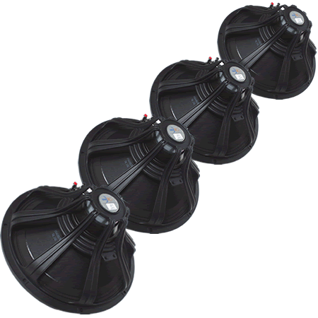 4 X BUNDLE DEAL FaitalPRO 18FH500 8ohm 18" 600watt PA Speaker